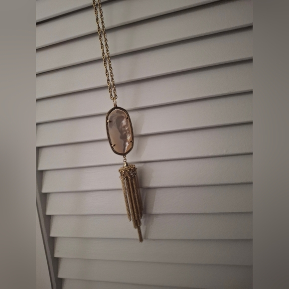 Kendra Scott Gold Necklace with Iridescent Pendant - Picture 7 of 8